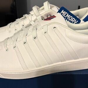 K-Swiss White Athletic Shoes